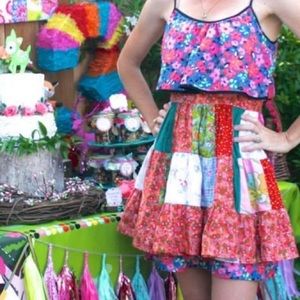 Patchwork Apron, OSFM, Poor Pitiful Pearl